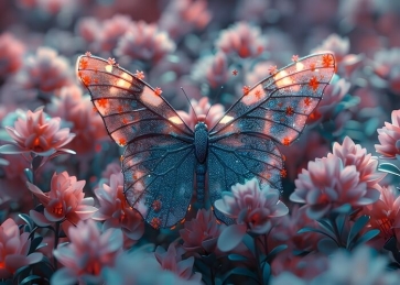  Personalized Butterfly Backdrop For Birthday Baby Shower Wedding Party Photography Photobooth Props