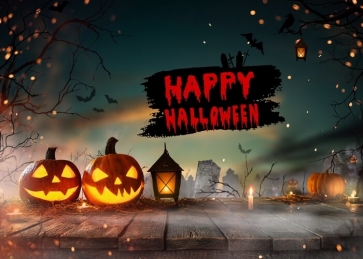 Pumpkin Happy Halloween Party Backdrop Stage Party Photography Background