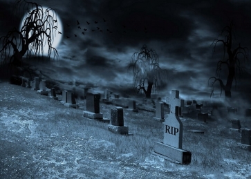 RIP Cemetery Halloween Backdrop Stage Party Photography Background