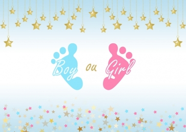 Child Boy And Girl Baby Shower Happy Birthday Party Backdrop