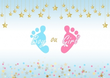 Child Boy And Girl Baby Shower Happy Birthday Party Backdrop