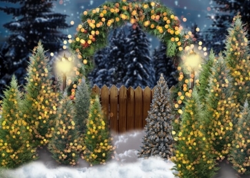 Sparkle Christmas Tree Arch Backdrop Party Studio Photography Background