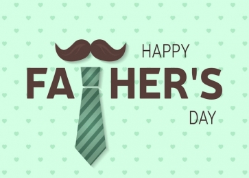 Unique Moustache Tie Happy Father's Day Backdrop Photography Background