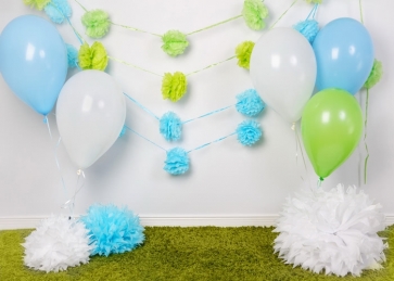Simple Balloon Theme Baby Shower Backdrop Happy Birthday Backdrop Studio Photography Background Decoration Prop