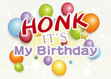 Balloon Theme Photography Background Honk It's My Birthday Party Backdrop