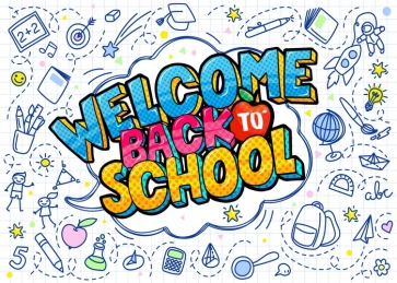 Welcome Back To School Backdrop Photography Background Decoration Prop