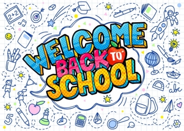Welcome Back To School Backdrop Photography Background Decoration Prop