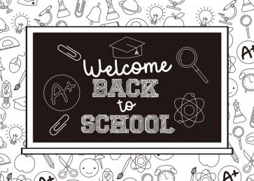 Personalise Blackboard Welcome Back To School Party Backdrop Photography Background Decoration Prop