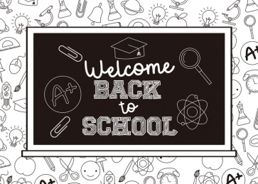 Personalise Blackboard Welcome Back To School Party Backdrop Photography Background Decoration Prop