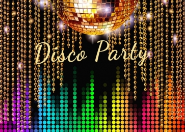 Sparkly Disco Ball Party Backdrop Photography Background Decoration Prop