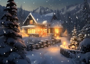 Winter Wonderland Backdrop Christmas Party Photography Background