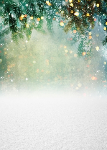 Glitter Bokeh Snowflake Christmas Party Backdrop Stage Photography Background
