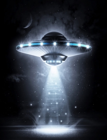Flying Saucer UFO Backdrop Science Fiction Photography Background