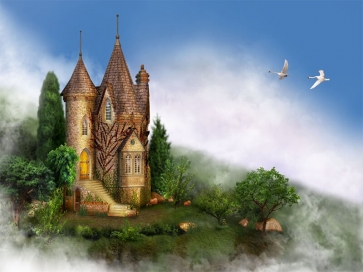 Wonderland Fairy Tale World Princess Castle Backdrop Party Stage Photography Background