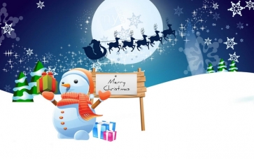 White Snowman Christmas Gifts Painted Photography Backdrops for Children