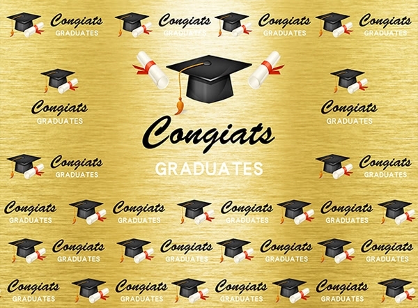 Bachelor Cap Preschool Graduation Backdrops Photography Background