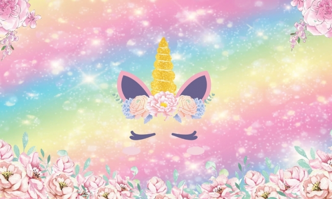 Glitter Unicorn Wallpaper Rainbow Rainbow Flower Gold Glitter Unicorn Baby Girl Shower Birthday Party Backdrop Studio Photography Background Prop rainbow flower gold glitter unicorn baby girl shower birthday party backdrop studio photography background prop
