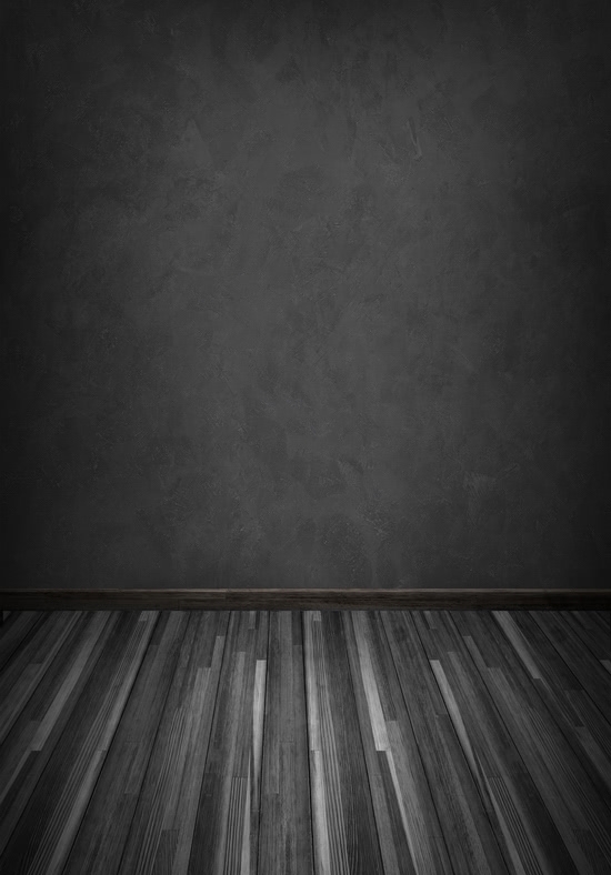 Wood Floor Black Wall Textured Backdrop Studio Portrait Photography