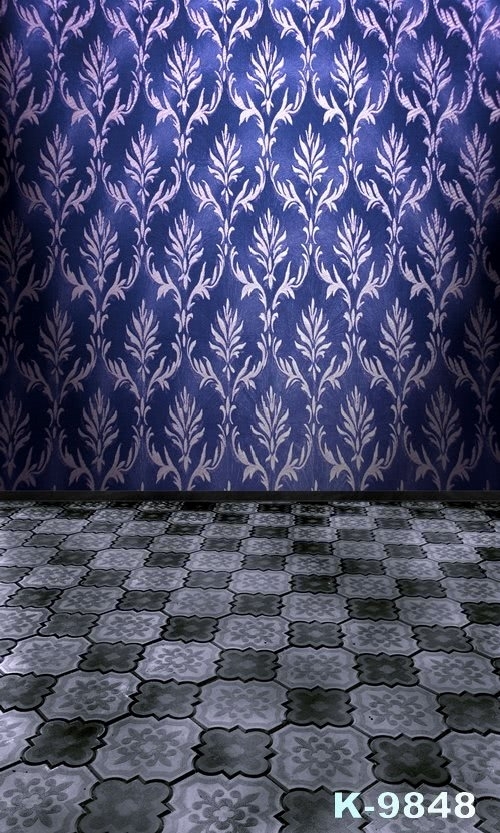 Two Different Patterns Of Wallpaper Combination Custom Vinyl