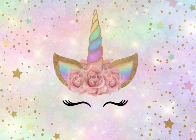 Children Birthday Party Unicorn Backdrop Newborn Baby Shower