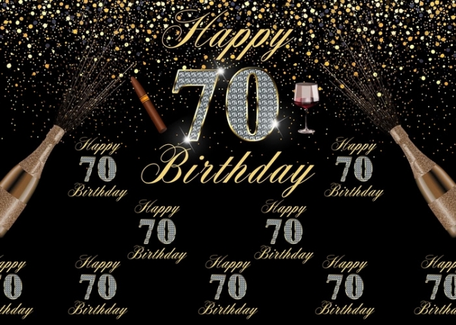 70th Birthday Backdrop