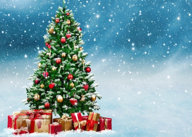 Christmas tree sale background