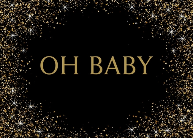Black and gold baby sales shower