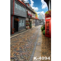 Retro Ancient Stone Street Road Building Backdrops Vinyl Photography Background