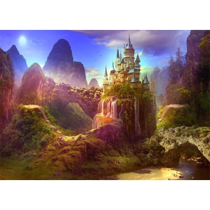 Beautiful Fairy Forest Castle Backdrop For Party Photography Background