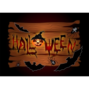Bat Spider Pumpkin Halloween Party Backdrop Photography Background Decoration Prop