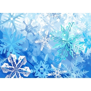 Christmas Snowflake Backdrop Photo Booth Photography Background Stage Decoration Prop