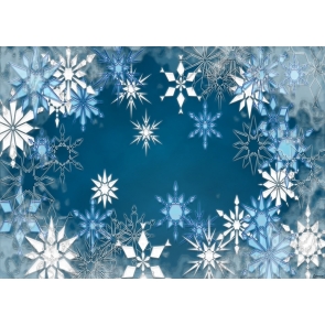 Christmas Party Snowflake Backdrop Decoration Prop Photo Booth Photography Background