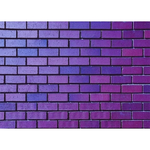 Personalise Purple Brick Wall Backdrop Decoration Prop Photo Booth Studio Photography Background 