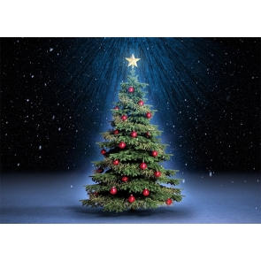 Wonderland Christmas Tree Backdrop Party Photography Background Decoration Prop