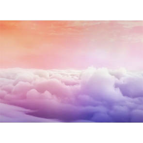 Pink Cloud Backdrop Stage Decoration Prop Photo Booth Photography Background 