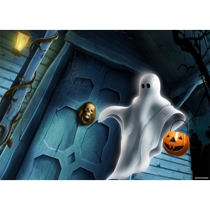 White Scary Ghost Halloween Stage Backdrop Prop Photo Booth Photography Background Decoration Prop