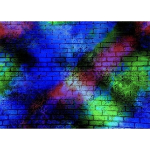 Personalise Colorful Brick Wall Backdrop Studio Video Photography Background Decoration Prop