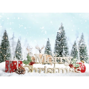 Snowflake Merry Christmas Backdrop Party Decoration Prop Photography Background