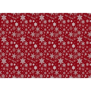 Red Snowflake Merry Christmas Backdrop Party Decoration Prop Photography Background