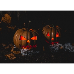 Scary Pumpkin Theme Background Halloween Party Backdrop