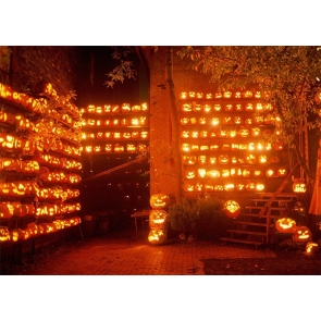 Different Kinds Candlelight Pumpkin Theme Halloween Party Backdrop Photography Background