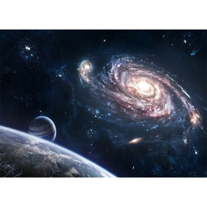 Outer Space Galaxy Backdrop Studio Photography Background Decoration Prop