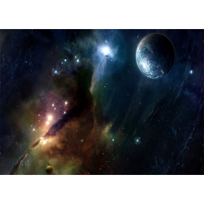 Outer Space Galaxy Party Backdrop Decoration Prop Stage Photography Background