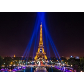Midnight In Paris Eiffel Tower Backdrop Party Studio Photography Background