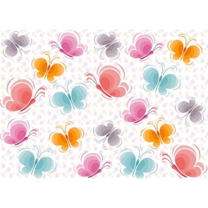 Personalized Butterfly Backdrop For Baby Shower Birthday Photography Background