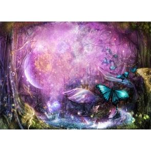 Personalized Fairy Tale World Butterfly Wonderland Backdrop Party Studio Photography Background