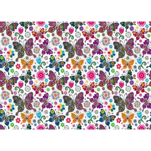 Colorful Butterfly Wall Backdrop Birthday Party Studio Photography Background