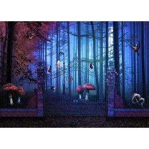 Fairy Tale World Enchanted Forest Mushroom Wonderland Backdrop Party Studio Photography Background