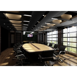 Large Meeting Room Office Backdrop Screen Virtual Video Photography Background