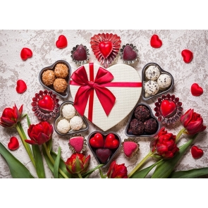 Sweet Chocolate Theme Valentines Backdrop Wedding Party Photography Background